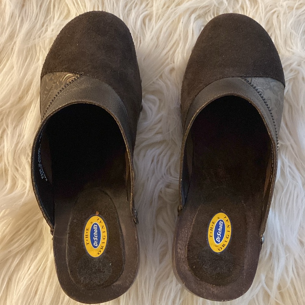 DR. SCHOLL's leather & studded clogs - Picture 10 of 12